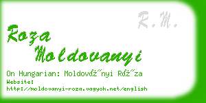 roza moldovanyi business card